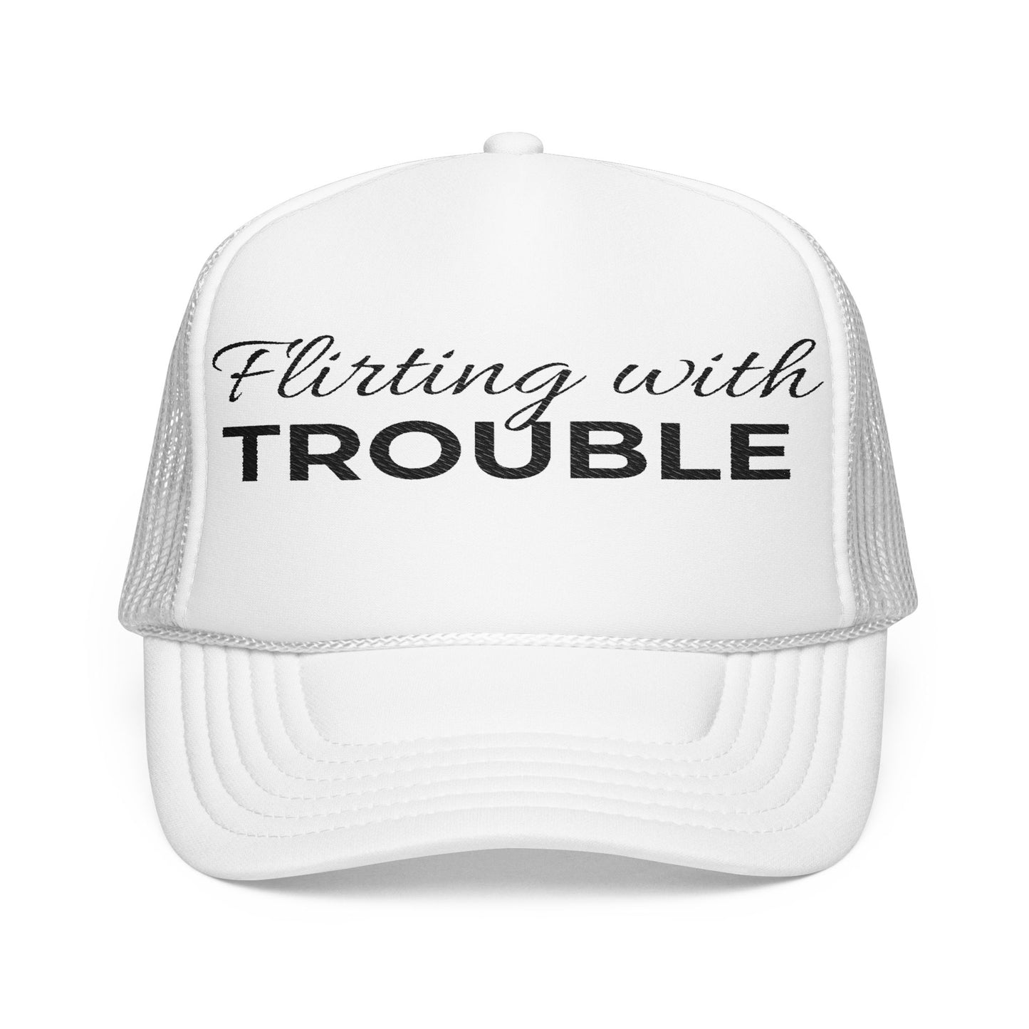 Flirting with Trouble Trucker Hat